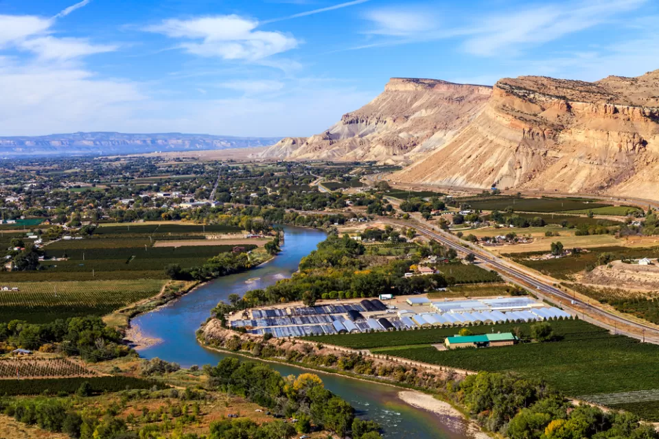 Aerial view of Grand Junction, Colorado